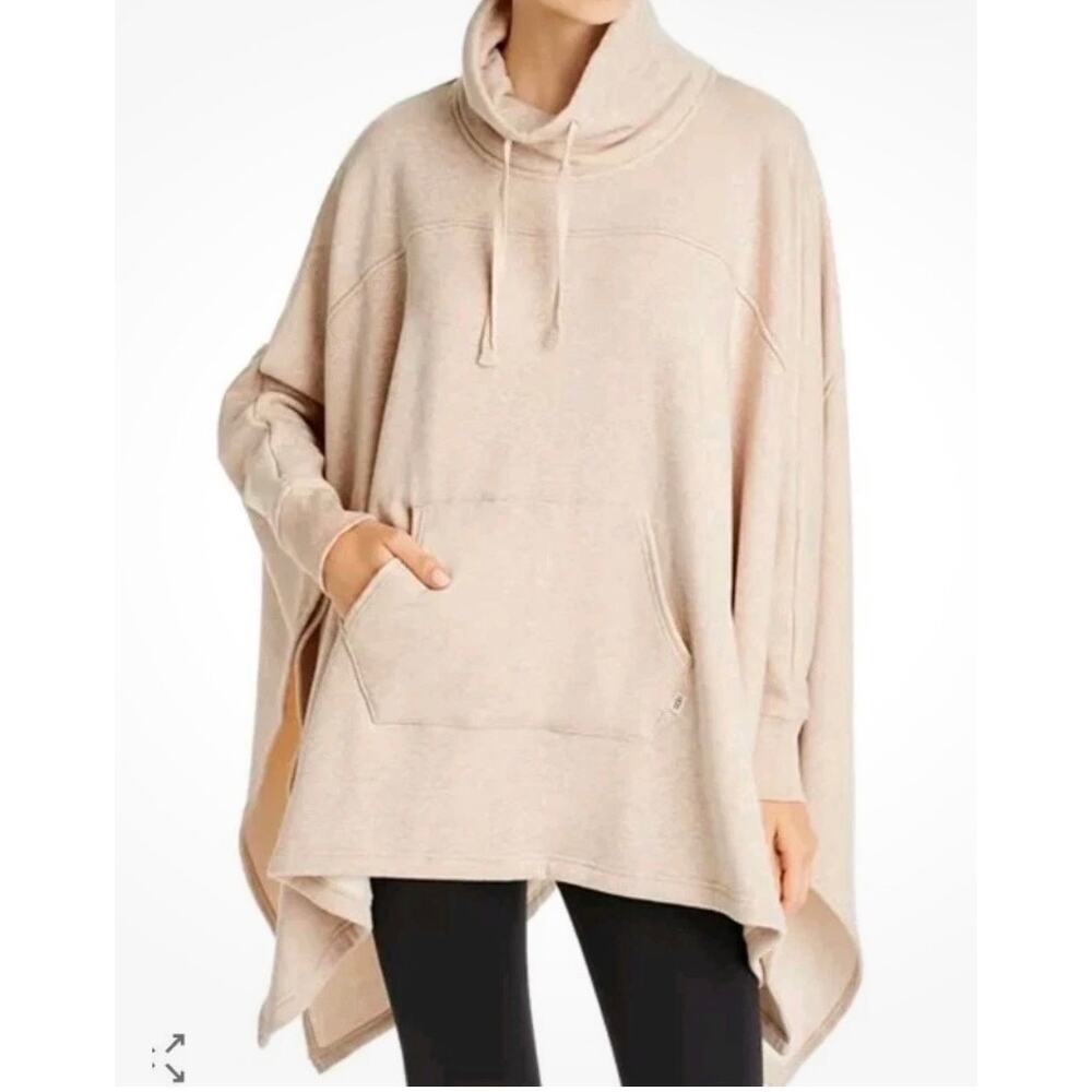UGG Women's Charlynne Fleece Poncho Sweater Oatmeal Heather Size XXL-XXXL EUC